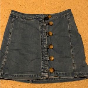 Free people Jean skirt